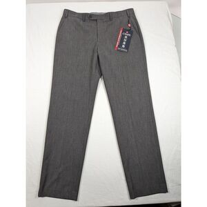 36 X 32 CHAPS‎ FLAT FRONT CLASSIC PERFORMANCE SERIES DRESS PANTS - Grey- NWT